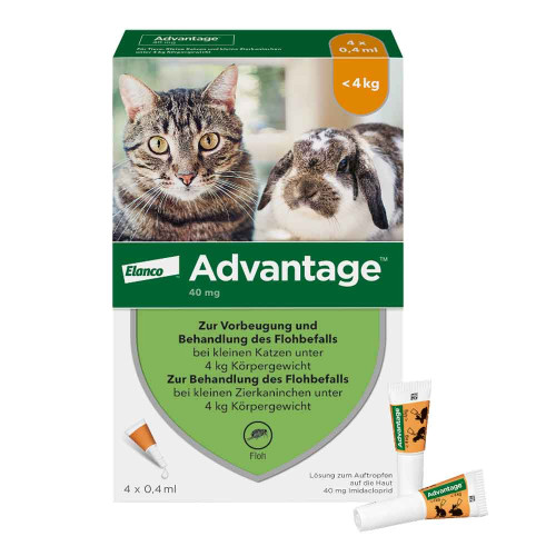 ADVANTAGE 40 mg Lsg.f.kl.Katzen/kl.Zierkaninchen