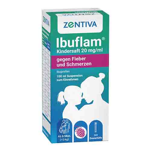 IBUFLAM Kindersaft 20mg/ml gegen Fieber u.Schmerz.