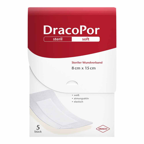 DRACOPOR Wundverband 8x15 cm steril