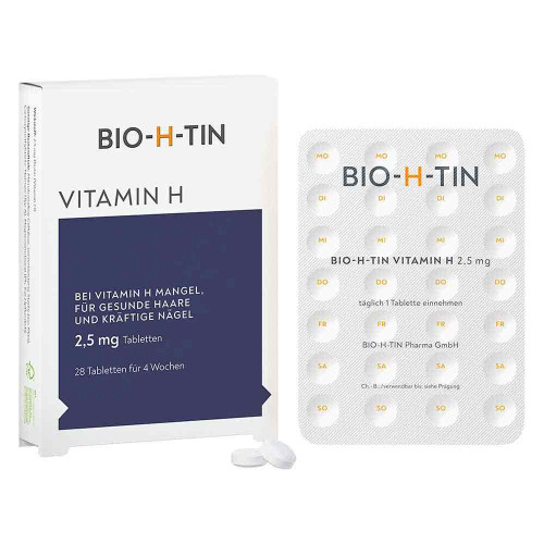BIO-H-TIN Vitamin H 2,5 mg f&uuml;r 4 Wochen Tabletten