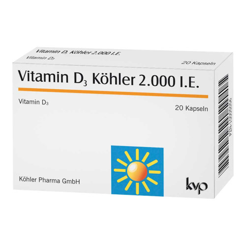 VITAMIN D3 K&Ouml;HLER 2.000 I.E. Kapseln