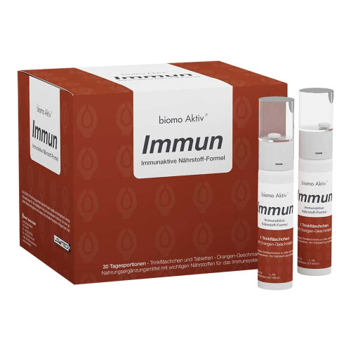BIOMO Aktiv Immun Trinkflaschen+Tabletten 30-Tages-Kombi
