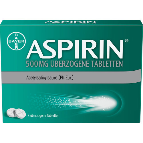 ASPIRIN 500 mg &uuml;berzogene Tabletten
