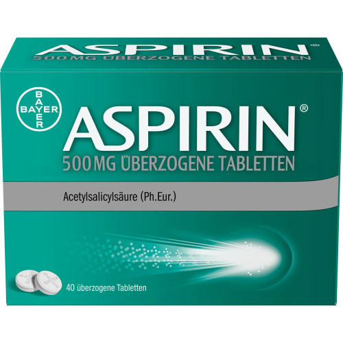 ASPIRIN 500 mg &uuml;berzogene Tabletten