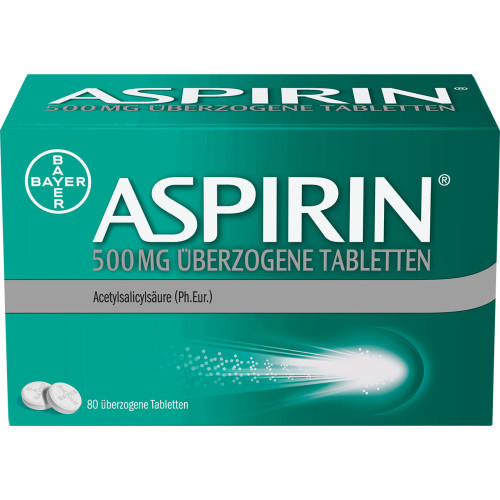 ASPIRIN 500 mg &uuml;berzogene Tabletten
