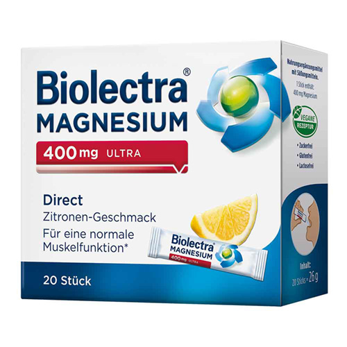 BIOLECTRA Magnesium 400 mg ultra Direct Zitrone