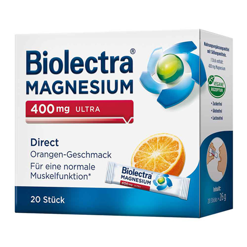 BIOLECTRA Magnesium 400 mg ultra Direct Orange
