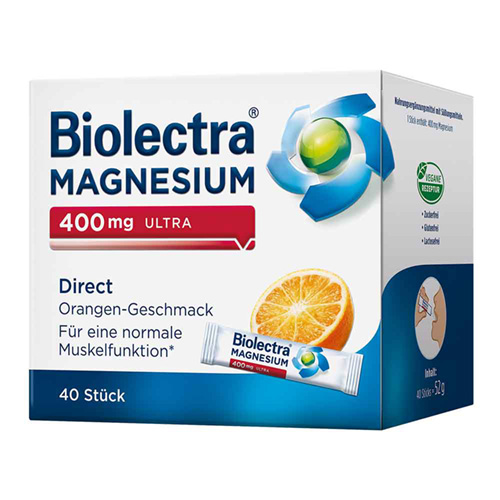 BIOLECTRA Magnesium 400 mg ultra Direct Orange