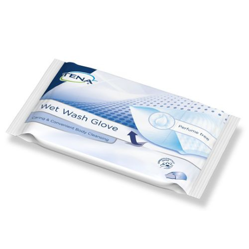 TENA WET Wash Glove parf&uuml;mfrei 15x23 cm blau