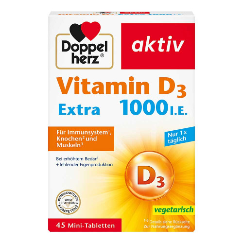 DOPPELHERZ Vitamin D3 1000 I.E. EXTRA Tabletten