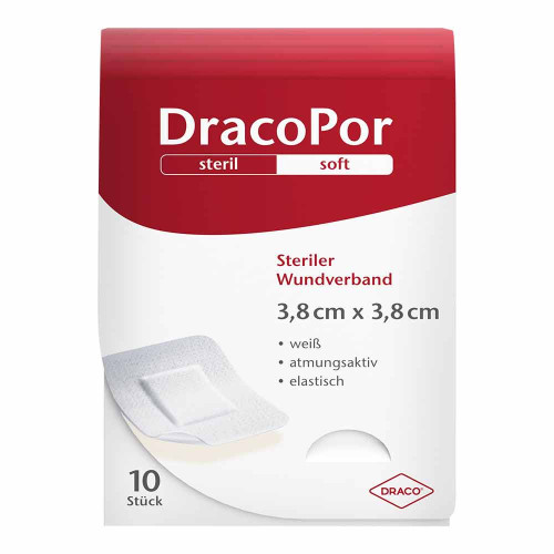 DRACOPOR Wundverband 3,8x3,8 cm steril