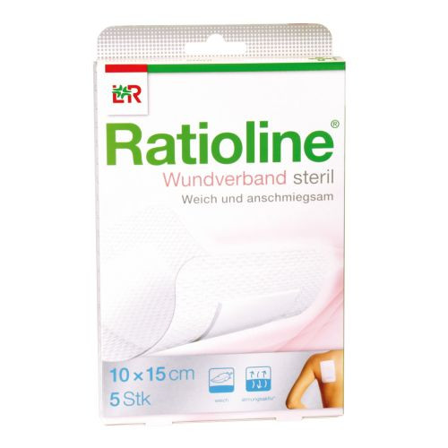 RATIOLINE Wundverband 10x15 cm steril