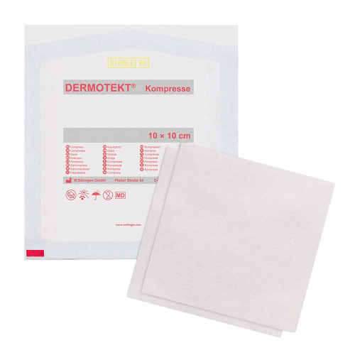 DERMOTEKT Kompresse V 10x10 cm