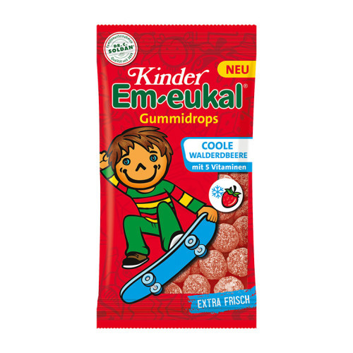 EM-EUKAL Kinder Gummidrops coole Walderdbeere zh.
