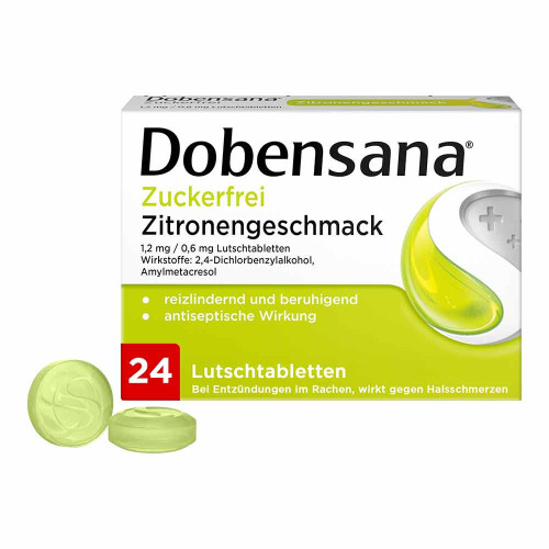 DOBENSANA zuckerfrei Zitronengesc.1,2mg/0,6mg Lut.