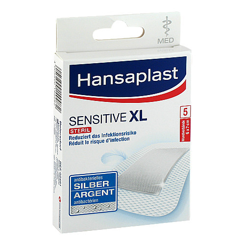 HANSAPLAST med Sensitive XL Pflaster 6x7 cm