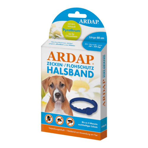 ARDAP Zecken-/Flohschutzhalsb.mitt.Hunde 10-25 kg