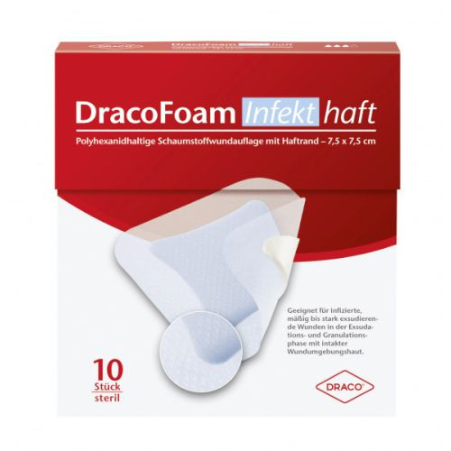 DRACOFOAM Infekt haft Schaumst.Wundauf.5x5 cm