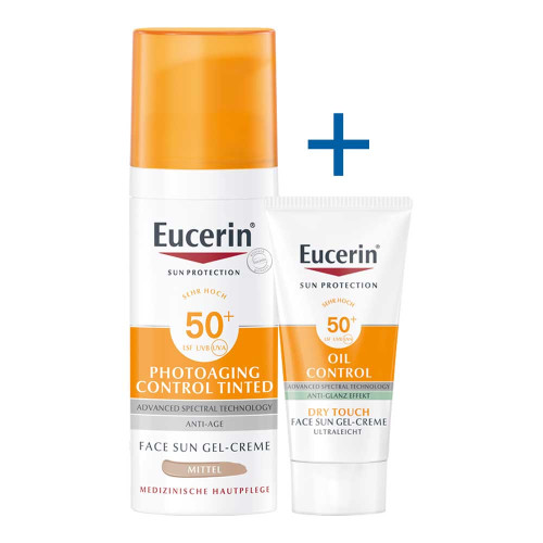 EUCERIN Sun CC Creme get&ouml;nt mittel LSF 50+