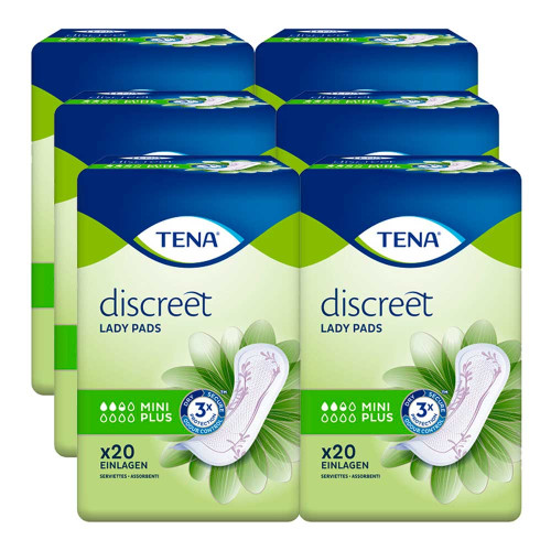 TENA LADY Discreet Inkontinenz Einlagen mini plus