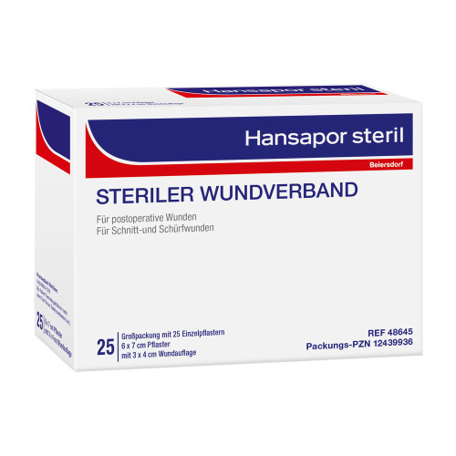 HANSAPOR steril Wundverband 6x7 cm