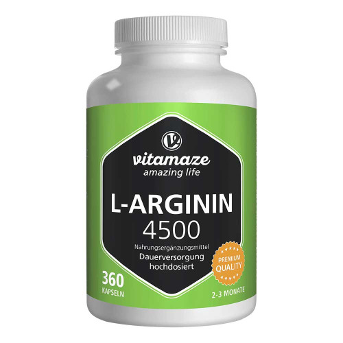 L-ARGININ HOCHDOSIERT 4.500 mg Kapseln