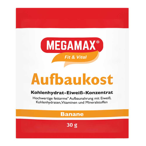 MEGAMAX Aufbaukost Banane Pulver