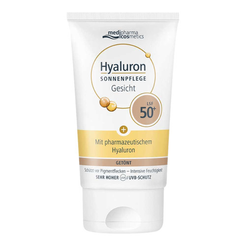 HYALURON SONNENPFLEGE Gesicht Creme LSF 50+ get&ouml;nt