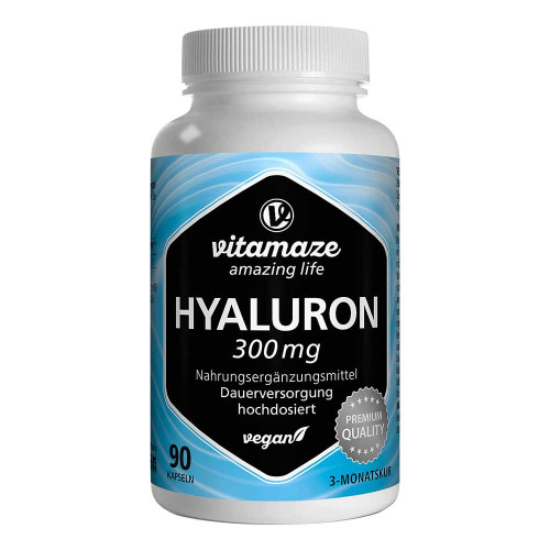 HYALURONS&Auml;URE 300 mg hochdosiert vegan Kapseln
