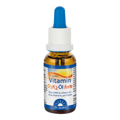VITAMIN D3K2 &Ouml;l forte 2000 I.E. D3+K2 Dr.Jacob's