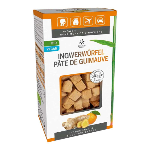 INGWER GINJER Ingwerw&uuml;rfel Orange