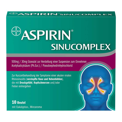 ASPIRIN SINUCOMPLEX 500mg/30mg Gra.Sus.-Herst.Btl.