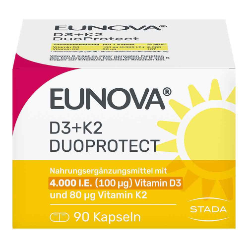 EUNOVA DuoProtect D3+K2 4000 I.E./80 &mu;g Kapseln