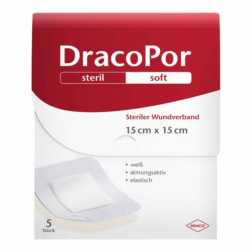 DRACOPOR Wundverband 15x15 cm steril