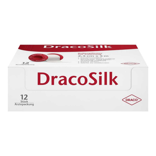 DRACOSILK Rollenpflaster 2,5 cmx5 m o.Schutzring