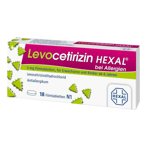 LEVOCETIRIZIN HEXAL bei Allergien 5 mg Filmtabl.