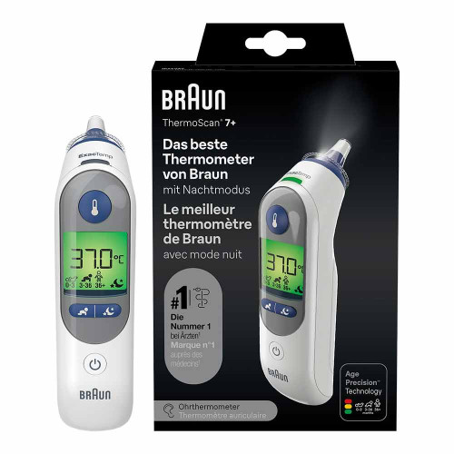 BRAUN THERMOSCAN 7+ Infrarot-Ohrthermometer