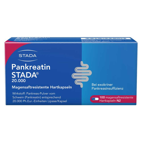 PANKREATIN STADA 20.000 magensaftres.Hartkapseln