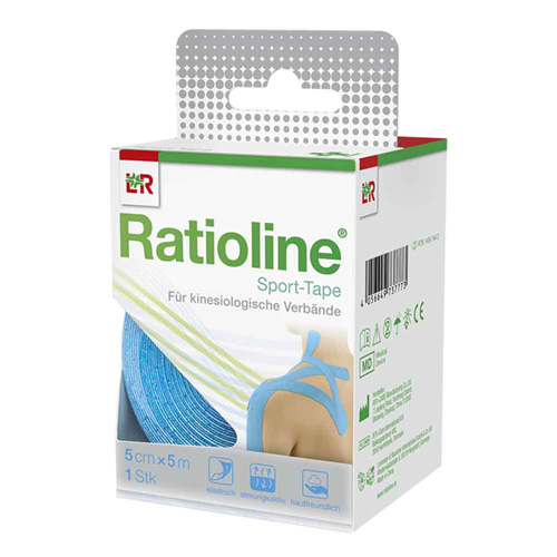 RATIOLINE Sport-Tape 5 cmx5 m t&uuml;rkis
