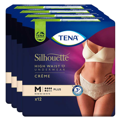 TENA SILHOUETTE plus M creme Inkontinenz Pants