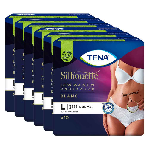 TENA SILHOUETTE normal L blanc Inkontinenz Pants