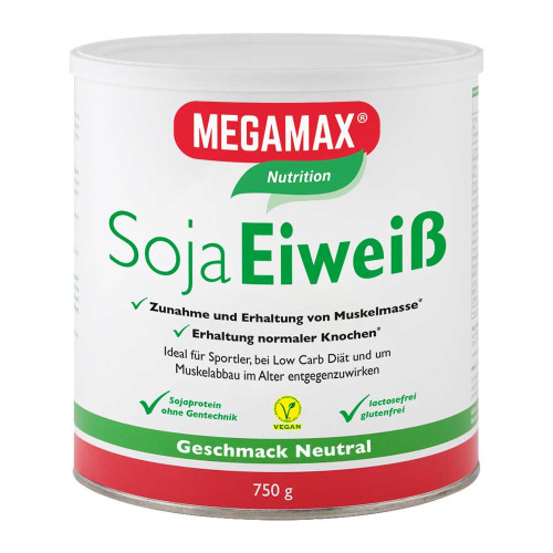 MEGAMAX Soja Eiwei&szlig; neutral Pulver