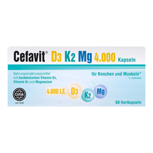 CEFAVIT D3 K2 Mg 4.000 I.E. Hartkapseln