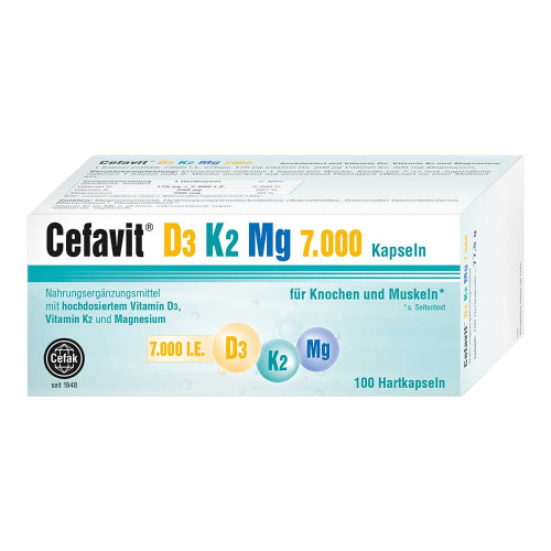 CEFAVIT D3 K2 Mg 7.000 I.E. Hartkapseln