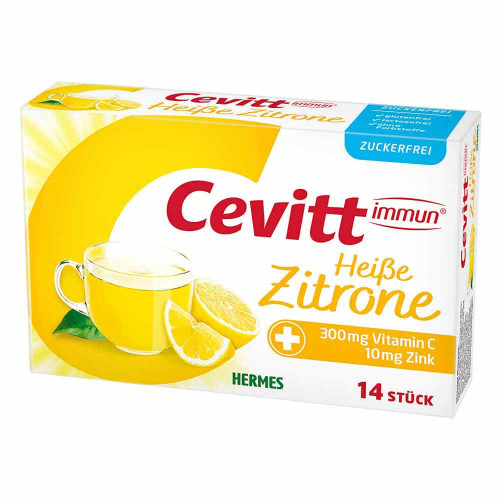 CEVITT immun hei&szlig;e Zitrone zuckerfrei Granulat