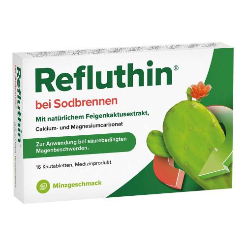 REFLUTHIN bei Sodbrennen Kautabletten Minze