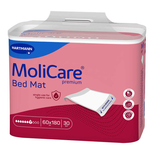 MOLICARE Premium Bed Mat 7 Tropfen m.Fl&uuml;.60x180 cm