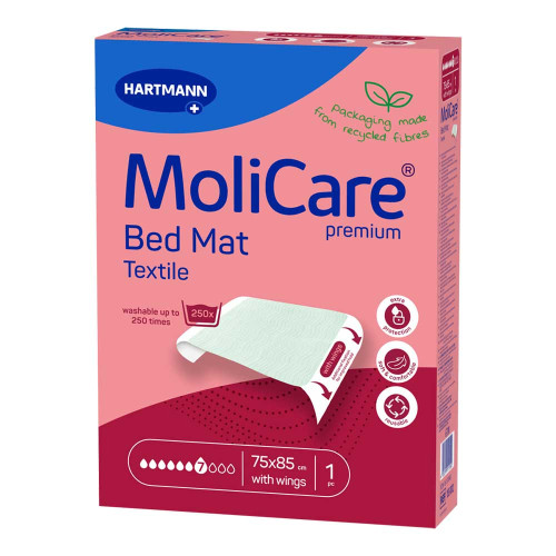 MOLICARE Premium Bed Mat Text.7 Tro.m.Fl&uuml;.75x185cm