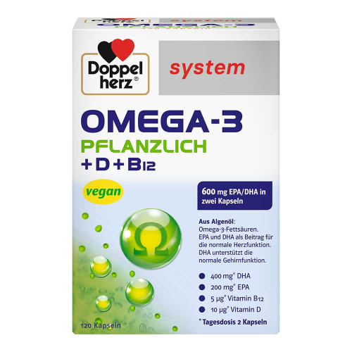 DOPPELHERZ Omega-3 pflanzlich system Kapseln