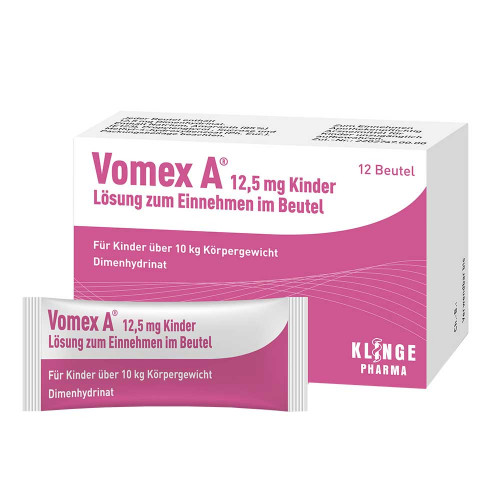VOMEX A 12,5 mg Kinder Lsg.z.Einnehmen im Beutel